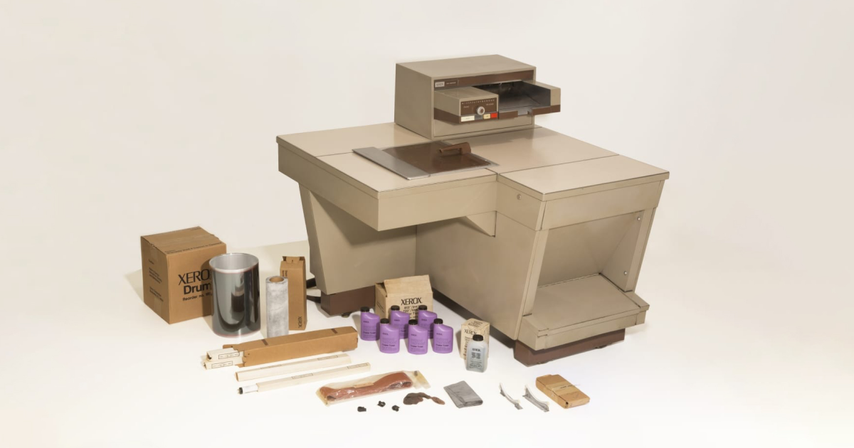 Xerox photocopier which caught on fire