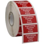 Aspirating System Test Point Label
