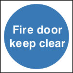 Fire Door Keep Clear Sign