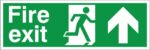 Fire Exit Arrow Up Sign