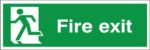 Fire Exit Sign (Running Man Left)