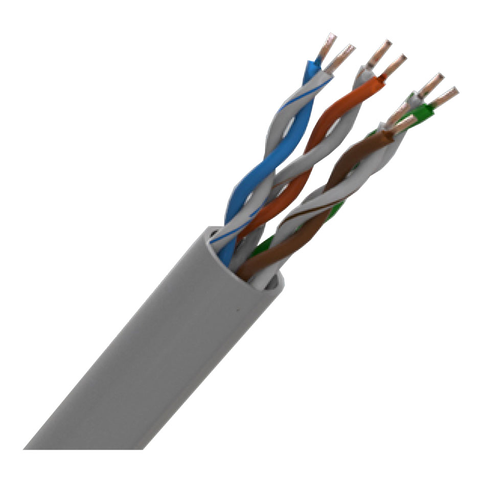 CQR Professional CAT5e PVC Cable in Grey