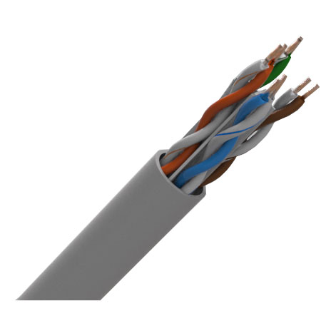 CQR Professional CAT6 PVC Cable 305m Box in Grey