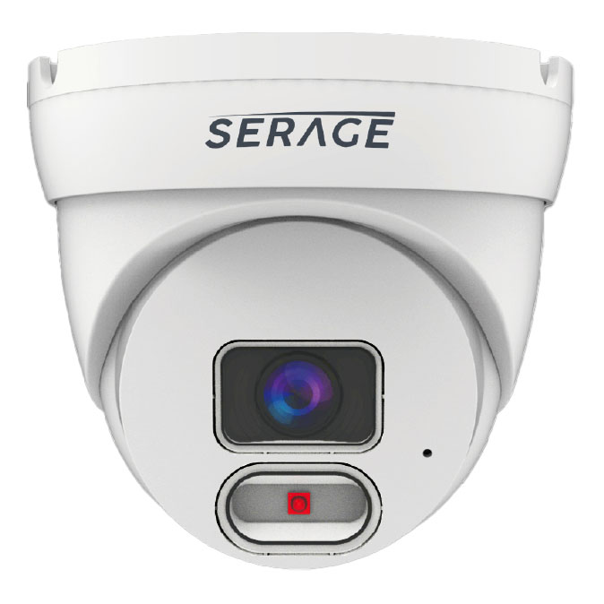 Serage IP 4MP 2.8mm Night Light Turret Camera in White