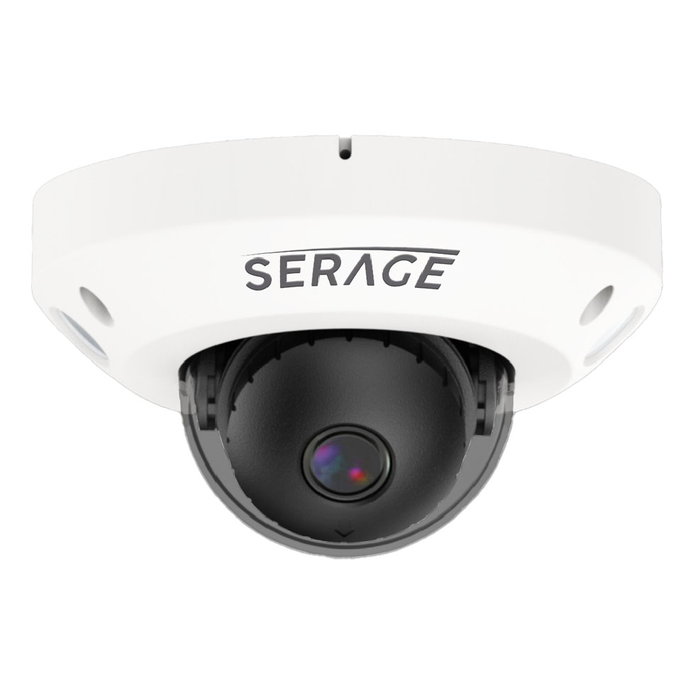 Serage IP 5MP 2.8mm Night Light AI Dome Camera in White
