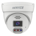 Serage IP 8MP 2.8mm 2-Way Audio Night Colour AI Turret Camera in White