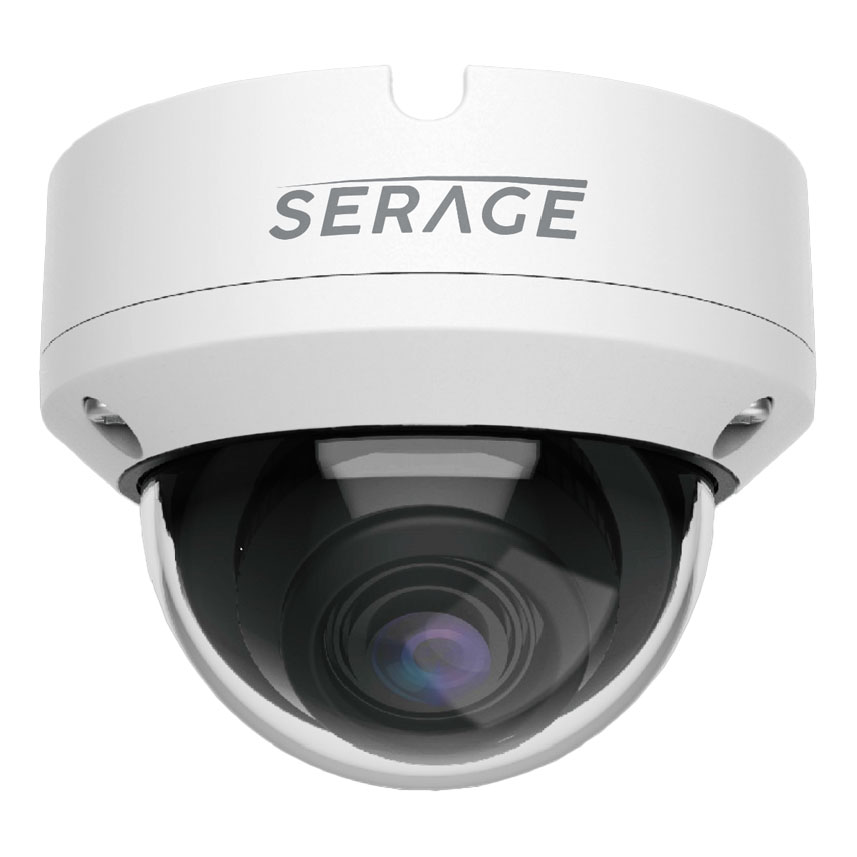 Serage IP 5MP 2.8mm Night Light AI Vandal Dome Camera in White