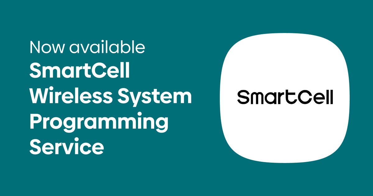 Smartcell wireless system programming service and Smartcell logo
